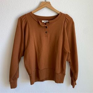 Madewell long sleeve henley top